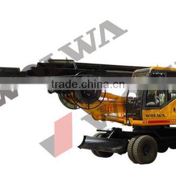 wheel type soil drilling rig machine