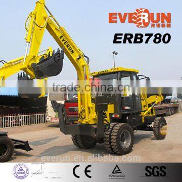 Hydraulic Polit Control EVERUN 4WD Backhoe Loader for Sale photo-6