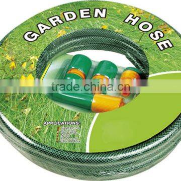 PVC Reinforced Garden Hose With 2-way Hose Nozzle Set