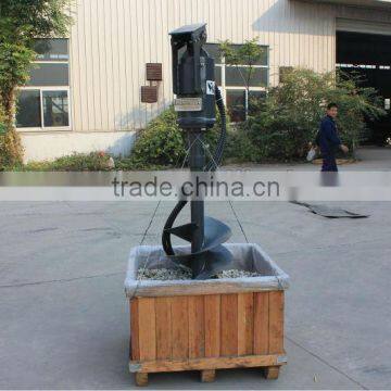 mini skid steer loader auger for mini digger