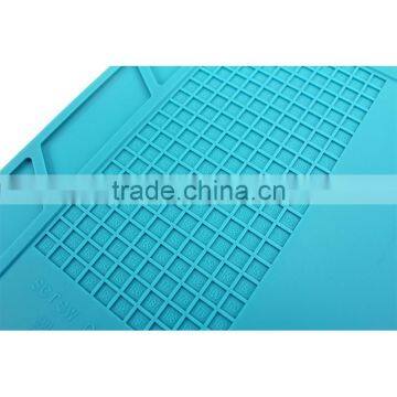 Heat Insulation Desk Mat Maintenance Platform Bga 35*25cm Mobile Phone Repair Soldering Silicone Pad With 20cm Scale Ruler