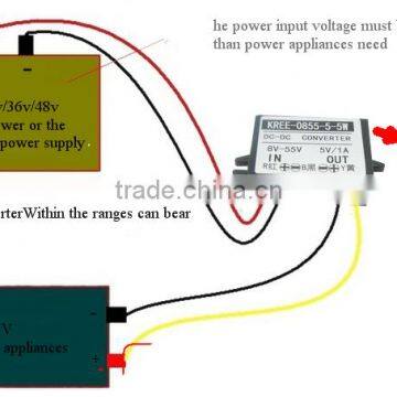 24V36V48V Turn 12V3A Power Converter Module DC-DC Buck Regulator 12V 15V to 55V Switch Module photo-3