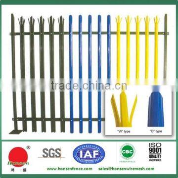 China Supplier!! Green Color Steel Plastic Fence With 2.4M