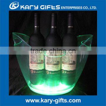 3 bottles champagne bucket led