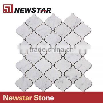 Newstar Italian White Carrara Arabesque Kitchen Bathroom Wall 12x12 Tile Mosaic photo-5