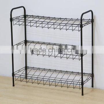 3 Tiers Metal Wire Shoes Rack nd Shoes Storage Organize photo-2