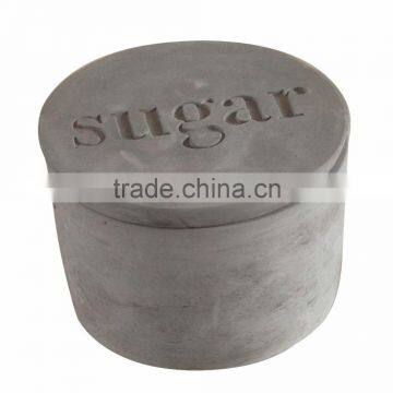 decorative concrete tea coffee sugar jars