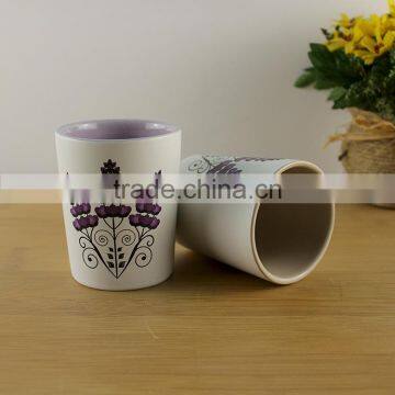 high quality ceramic round candle holder for Christmas