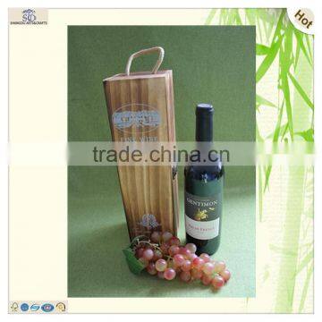 Sell Antique Decorative Pine Wooden 1 Bottle Wine Box photo-5