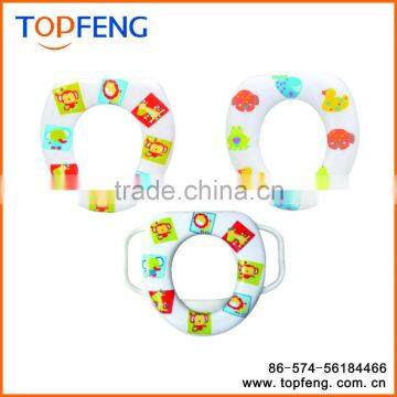 Easy Clean Soft Potty Seat With Handle/ Children Toilet Seat photo-2