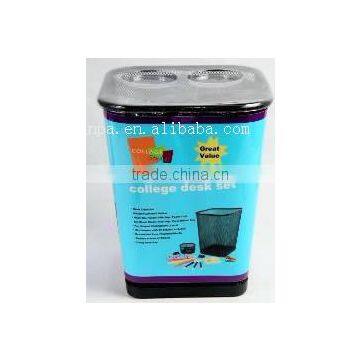 Factory Wholesale Fancy Metal Mesh Office Desk Stationery Set photo-3