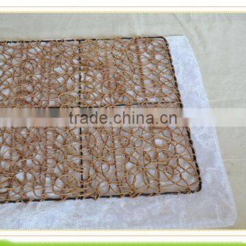 Eco-friendly rattan insulation mat for table, heat protection