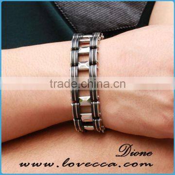 Latest 316L Stainless Steel Bracelet Mens Bike Motorcycle Chain Bracelet photo-5
