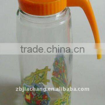 1400ml glass juice jug with plastic lid D002-2