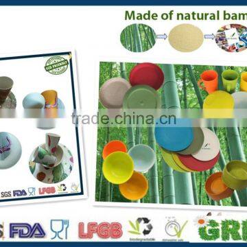 Diswasher Safe Endurable Eco-friendly Bamboo Fiber Dinner Set photo-2