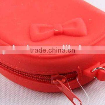 Coin Purse With 3D Butterfly Knot/Silicone Purse photo-2