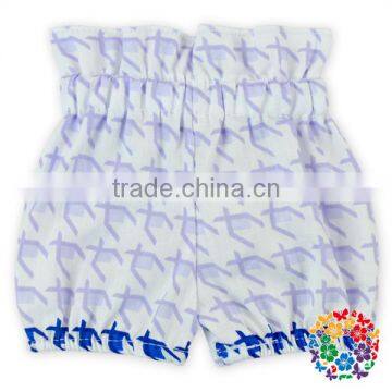 Romantic Pink Lovely Designs Ruffle High Waist Kids Gilrs Summer Wear Cotton Shorts Toddler Floral Bloomers photo-4