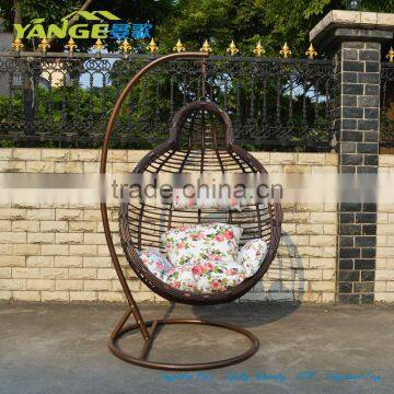 PE rattan furniture 2015 outdoor/indoor swing chair