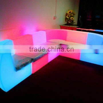 LED commercial new design patio sofa furniture, beach furniture for sale