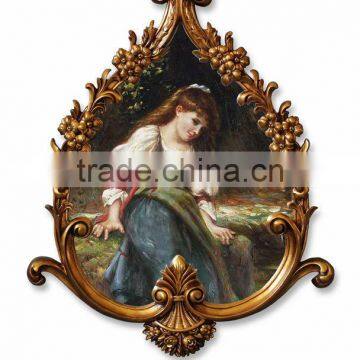 Old Factory Style Antique Gold Fancy Picture Frames photo-3
