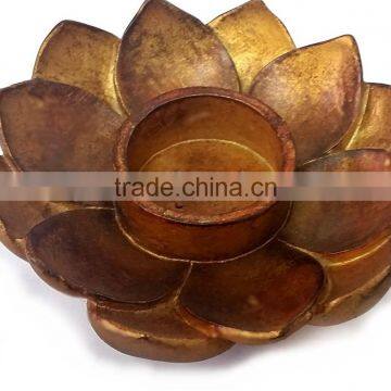 Buddha Lotus Incense Votive T-light Candle Holder Flower