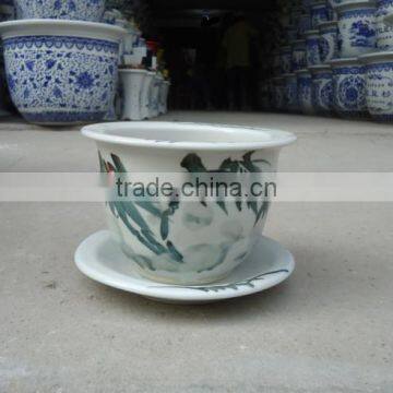 Factory wholesale handpainted ceramic bonsai pots