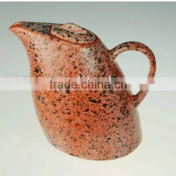 New design glazed big stoneware water kettle