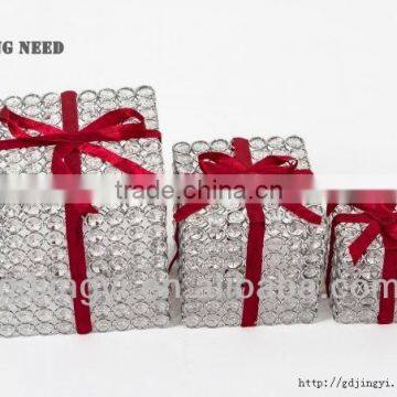 Wholesale Led Christmas Decoration Iron Acrylic Square Gift Box photo-4