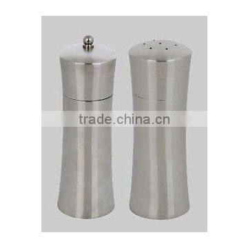 stainless steel salt and pepper set