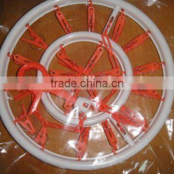 Plastic Hanging Clothes Socks Bra Underwear Drying Hanger Rack Clip photo-4