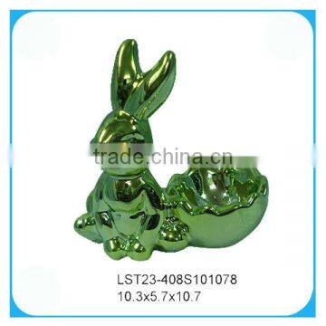 Easter rabbit decoration ceramic egg cup