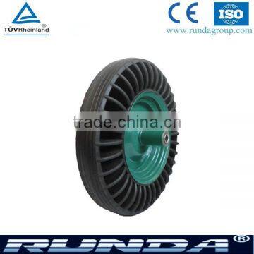 rubber coated durable wheelbarrow tubeless wheel