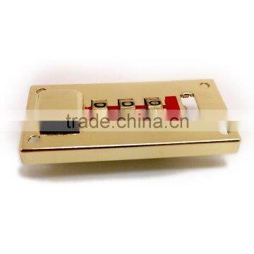 Security Combination Number Lock With Hasp for Pilot Case, Combination Lock With Push Buttom for Suitcase, Righjt Hand photo-5