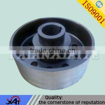 Factory price ductile iron casting tractor parts pulley wheel,iron cast part belt pulley