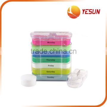 Hot sale On-time delivery factory directly 7 day plastic pill box