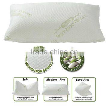 King and Queen Size Pillow Custom Bamboo Bed Rest Pillow With Washable Cover Memory Foam Pillows.