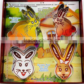 Novelty Rabbit Shape Stainless Steel Cookie Cutter Custom Mold Design Cookie Press Mold photo-3