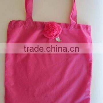 Rose Nylon Foldable Eco Storage Reusable Tote Housewife Shopping Bags photo-2