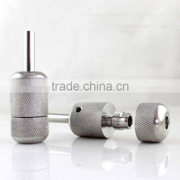 28mm New Stainless Steel Tattoo Machine Gun Self-Lock Grip Tubes Tattoo Supply Silver