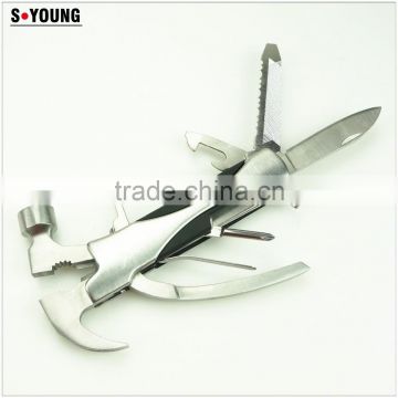 91020 6 Inch Multi Tool Stainless Steel Hammer Multifunction Foldable Portable Combination Tool Clam