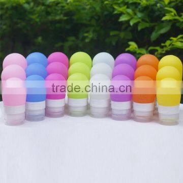 2017 Hot Sale Colorful Travel Bottles With Carabiner Shampoo Bottle Set Silicone Package Bottles Set photo-6