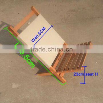 Qing Dao Hot Sale Foldable Portable Beach Wood Folding Chair photo-4