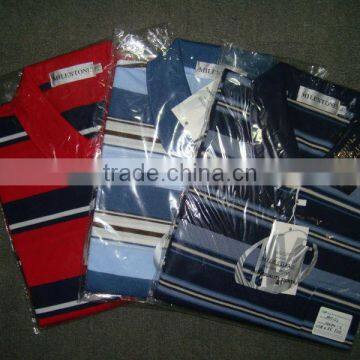 Men's Polo T-shirt , stripe design ,good quality