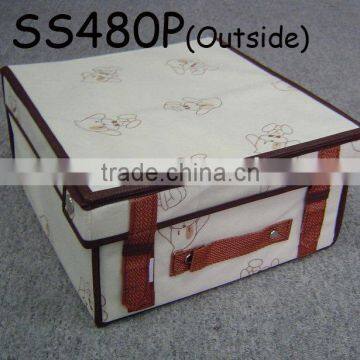 Printed non-woven storage box