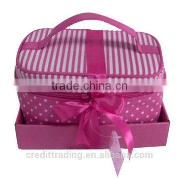 High Quality Brand Zipper Patent Leather Cosmetic Bag