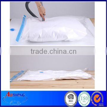 Plastic vacuum storage bag for bedding