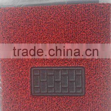 Soft Black and Red Car Floor Mat With Coil Surface photo-3