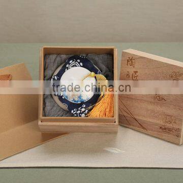 New Gift Suit/packing Tea Set Includes Wooden Box and Ceramic Cups/pots for Wholesale