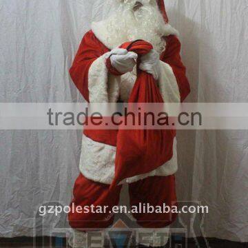 Christmas Santa Claus Costume High Quality Fur photo-3