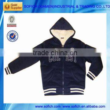 Garment Factory Sale Fleece Fabric Children Winter Coat